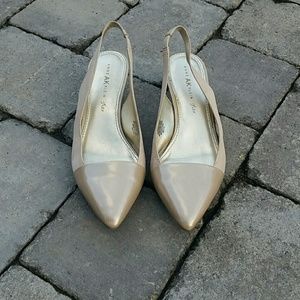 Anne Klein kitten heel sling back shoe